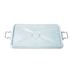 Coperchio in plastica (PP) per alimenti adatto al contenitore per arte bianca con dimensioni esterne 625 L x 370 P mm