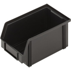 Contenitore a Bocca di Lupo in plastica conduttivo antistatico ESD (PP) sovrapponibile di dimensioni 235 L x 145 P x 125 H mm, capacità 2,5 litri