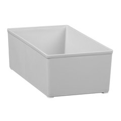 Vaschetta in plastica (HDPE) porta minuterie di dimensioni 204 L x 102 P x 63 H mm per allestimento valigette e organizer