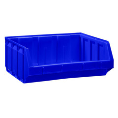 Cassetta bocca di lupo in plastica (HDPE) sovrapponibile di dimensioni esterne 345 L x 406 P x 164 H mm, per stoccaggio minuterie, capacità 11 litri confezione da 8 pz